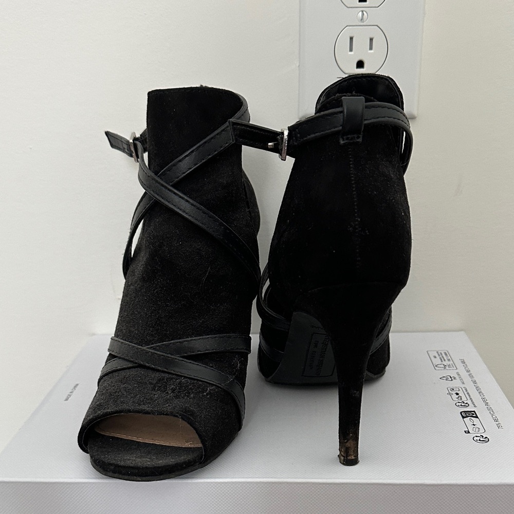 Christian Siriano Black Heeled Boots